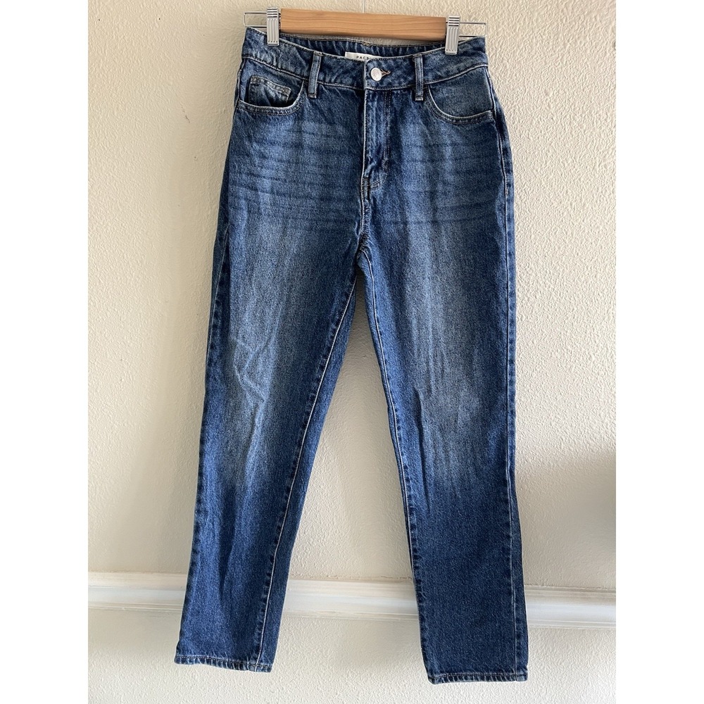 PacSun Women's 25 High Rise Mom Jeans Medium Indigo Wash Casual Denim Pants